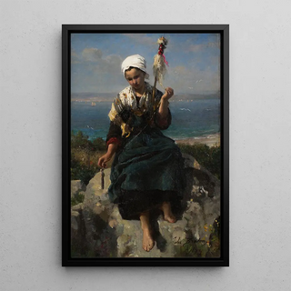 Jules Breton - The Flax Spinner.webp