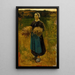 La glaneuse - Jules Breton — ingelijst kunstwerk aan de muur