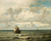 Een zeelandschap - Jules Dupré — weergave van het kunstwerk