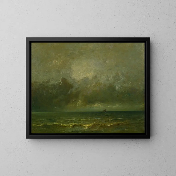 De rust voor de storm - Jules Dupré — ingelijst kunstwerk aan de muur