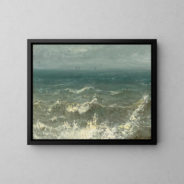 Volle zee - Jules Dupré — ingelijst kunstwerk aan de muur