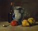 Natuurstudie met een grijze kruik - Jules Dupré — weergave van het kunstwerk