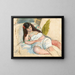 Vrouw uitgestrekt - Jules Pascin — ingelijst kunstwerk aan de muur