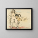 Vrouwen en kinderen - Jules Pascin — ingelijst kunstwerk aan de muur