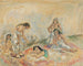 Vrouwen in een salon - Jules Pascin — weergave van het kunstwerk