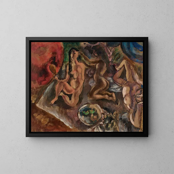 De toiletten in de tropen - Jules Pascin — ingelijst kunstwerk aan de muur