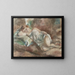 Het rusten van het model - Jules Pascin — ingelijst kunstwerk aan de muur