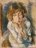 Portret van Hermine David - Jules Pascin — weergave van het kunstwerk