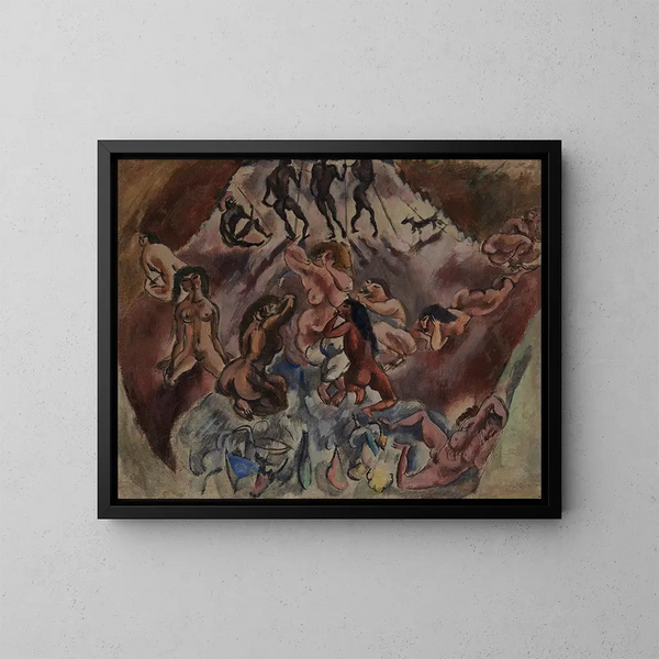 Helder Inferno - Jules Pascin — ingelijst kunstwerk aan de muur