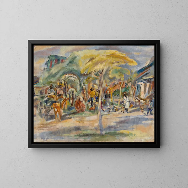 Landschap van het Zuiden - Jules Pascin — ingelijst kunstwerk aan de muur