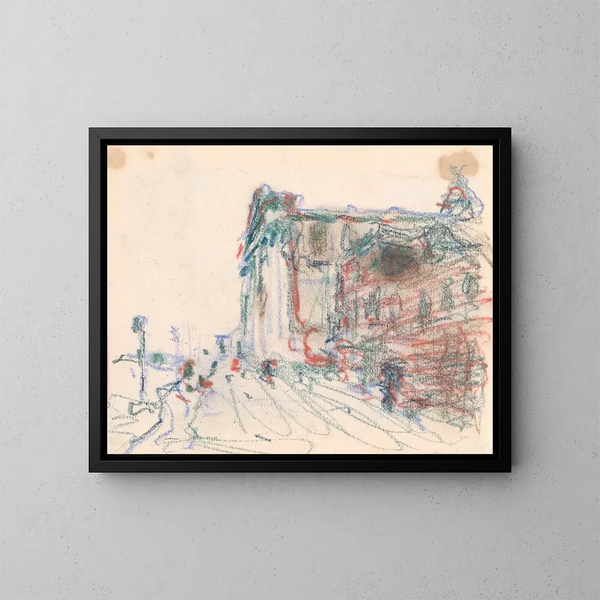 van de Kerk van de Jezuïeten in Venetië - Jules Schmalzigaug — ingelijst kunstwerk aan de muur