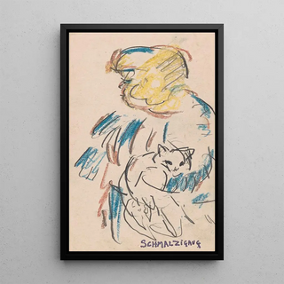 Jules Schmalzigaug - Girl with Cat.webp