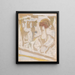 Pale face with red hair - Jules Schmalzigaug — framed artwork on a wall