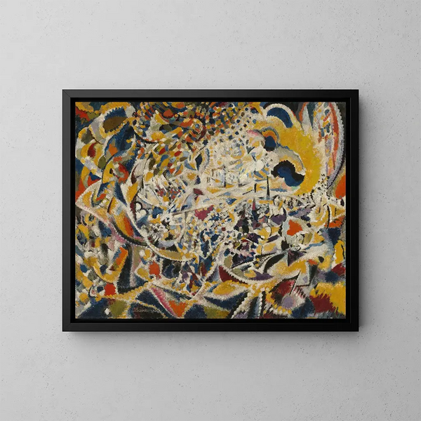 Rythme des vagues de lumière, rue, soleil, foule - Jules Schmalzigaug — ingelijst kunstwerk aan de muur