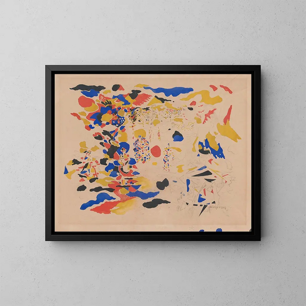 Onbekend - Jules Schmalzigaug — ingelijst kunstwerk aan de muur