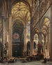 Binnenkant van de kathedraal van Amiens - Jules Victor Genisson — weergave van het kunstwerk