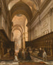 van het Parijse koor van de basiliek Sainte-Geneviève-Panthéon onder het Tweede Keizerrijk - Jules Victor Genisson — weergave van het kunstwerk