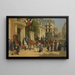 Parade op een straat in Parijs - Jules Voirin — ingelijst kunstwerk aan de muur