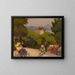 Familiescène in Saint-Tropez - Jules Émile Zingg — ingelijst kunstwerk aan de muur