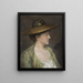 Portret van een vrouw - Julia Beck — ingelijst kunstwerk aan de muur