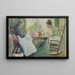 Twee vrouwen die naaien - Julian Alden Weir — ingelijst kunstwerk aan de muur