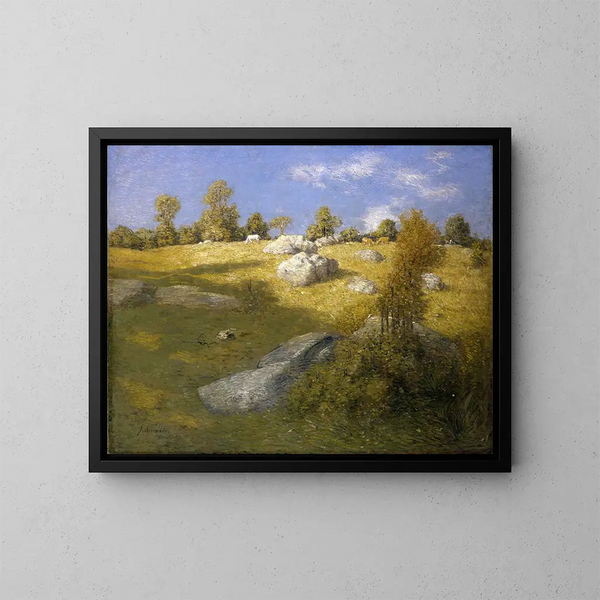 Hooglandschap - Julian Alden Weir — ingelijst kunstwerk aan de muur