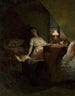 Genre scène: Voorspelling van de nacht - Julian Maszyski — weergave van het kunstwerk