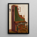 Piano giraffe - Julian Maszyński — framed artwork on a wall