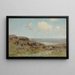 Heuvelachtig landschap en rustige bassin - Julian Onderdonk — ingelijst kunstwerk aan de muur