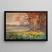Gele bloemen op een grijze dag - Julian Onderdonk — ingelijst kunstwerk aan de muur