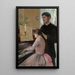 La leçon de piano - Julie Delance-Feurgard — ingelijst kunstwerk aan de muur