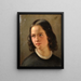 Zelfportret - Julie Wilhelmine Hagen-Schwarz — ingelijst kunstwerk aan de muur