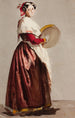 Woman Italian with a tambourine - Julie Wilhelmine Hagen-Schwarz — artwork view