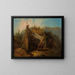 Landschapschilderij met een tent - Julie Wilhelmine Hagen-Schwarz — ingelijst kunstwerk aan de muur
