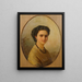 Portrait of a Lady - Julie Wilhelmine Hagen-Schwarz — framed artwork on a wall