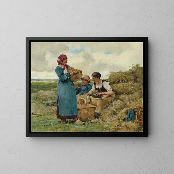 L'heure du déjeuner - Julien Dupré — ingelijst kunstwerk aan de muur