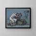 De verleiding van de heilige Antonius - Julien Léopold Boilly — ingelijst kunstwerk aan de muur