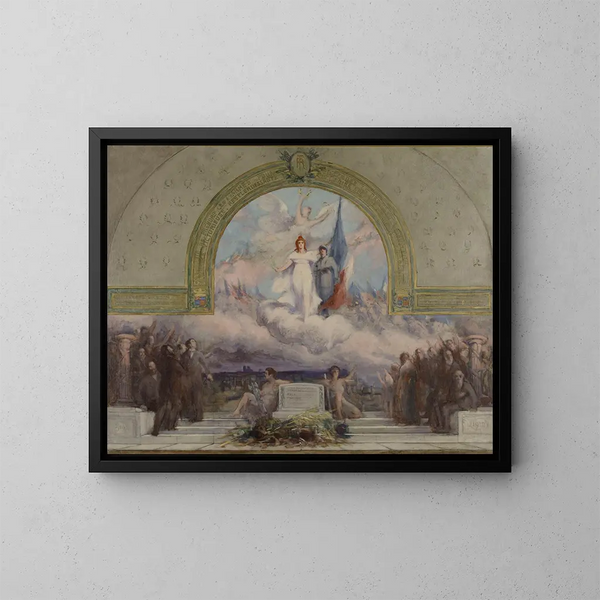 Allegorie op de doden van de Eerste Wereldoorlog - Julien Louis Tavernier — ingelijst kunstwerk aan de muur