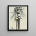 Femme called L'insecte crissant - Julio González — framed artwork on a wall