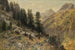 Herfst in hoge bergen - Julius Arthur Thiele — weergave van het kunstwerk