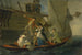L'adieu d'un marin marié - Julius Caesar Ibbetson — weergave van het kunstwerk