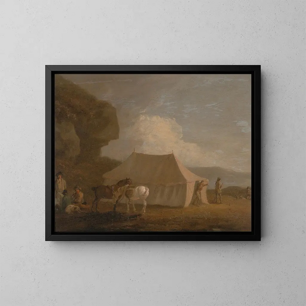 Het banket van het schieten - Julius Caesar Ibbetson — ingelijst kunstwerk aan de muur