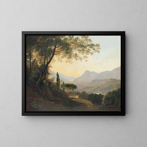 Subiaco in Latium nabij Rome Italië - Julius Elsässer — ingelijst kunstwerk aan de muur