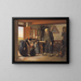 Bezoek aan grootvader - Julius Exner — ingelijst kunstwerk aan de muur