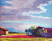 Zonsondergang schilderij - Julius Exter — weergave van het kunstwerk