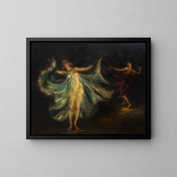 Slangdans - Julius Exter — ingelijst kunstwerk aan de muur