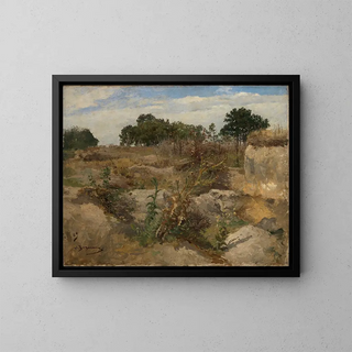 Kardoenen - Julius Hugo Bergmann — ingelijst kunstwerk aan de muur