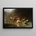 Wedding procession painting on a Bavarian mountain lake - Julius Köckert — framed artwork on a wall