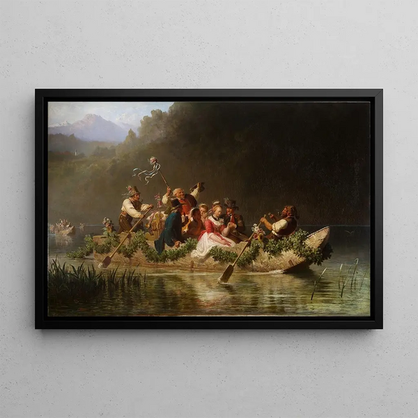 Julius Kckert - Hochzeitszug auf einem bayerischen Gebirgssee.webp