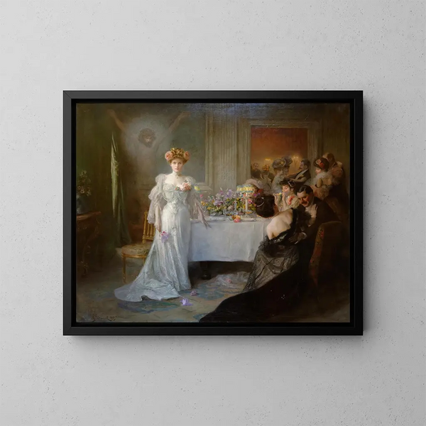 Reddingen - Julius LeBlanc Stewart — ingelijst kunstwerk aan de muur